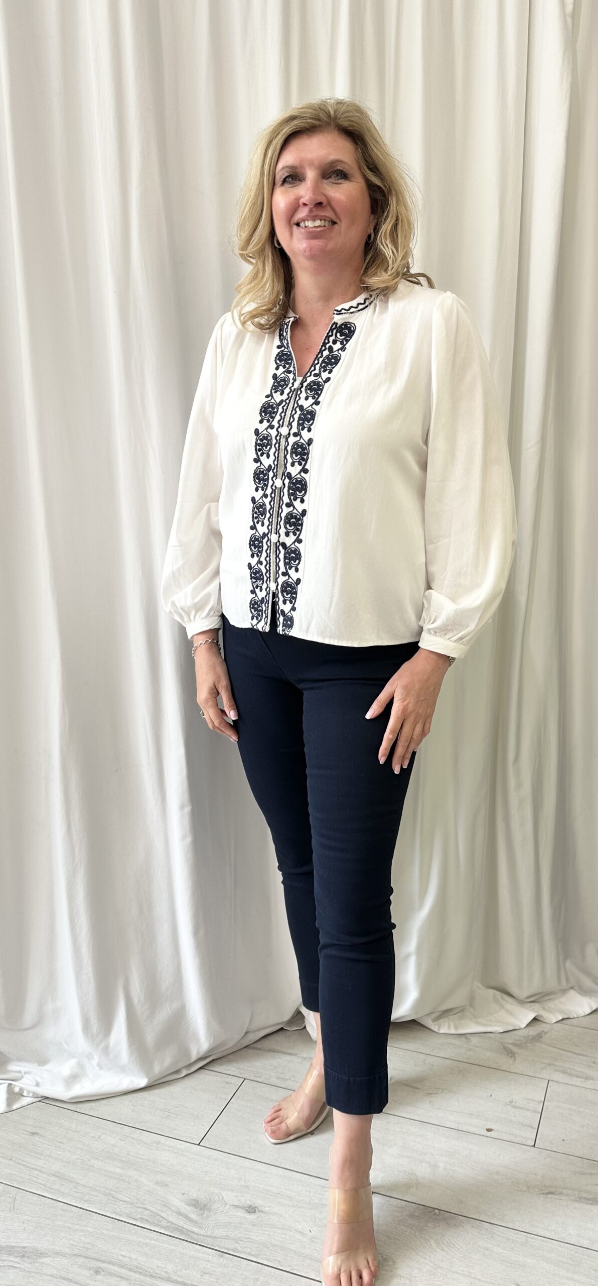 Embroidered Front Shirt