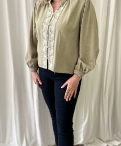 Embroidered Front Shirt