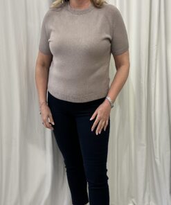 Round Neck Short Sleeve Jumper