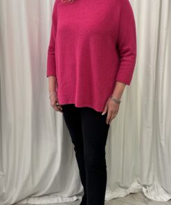 Round Neck Long Plain Jumper