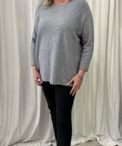 Round Neck Long Plain Jumper