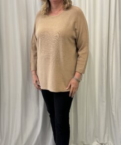 Round Neck Long Plain Jumper