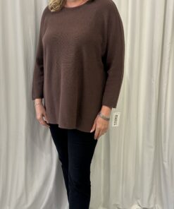 Round Neck Long Plain Jumper