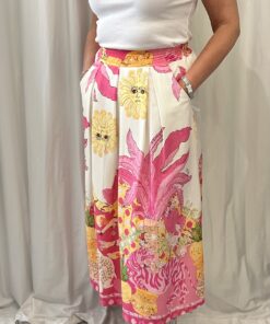 Garden Themed Cotton Skirt