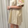 Floral Sleeve V Neck Shirt Dress
