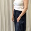 Linen Mix Trousers With 2 Side Pockets