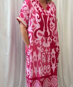 V Neck Pattern Dress