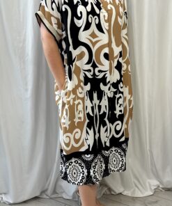 V Neck Pattern Dress