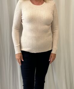 Scoop Neck Ribbed Top
