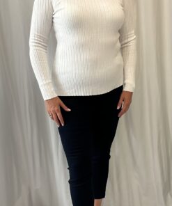 Scoop Neck Ribbed Top